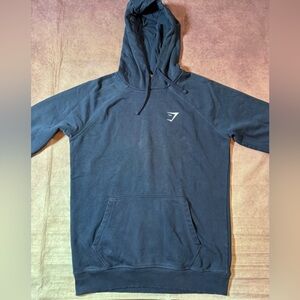 Gymshark Adult Pullover Training Hoodie Men’s Sz Small Navy Blue Active Workout